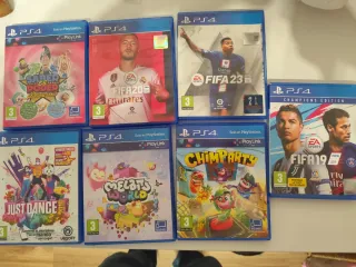 Pack 6 Juegos PS4: FIFA, Just Dance, Chimparty...