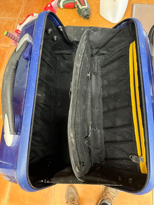 Borsa da viaggio Samsonite blu e nero