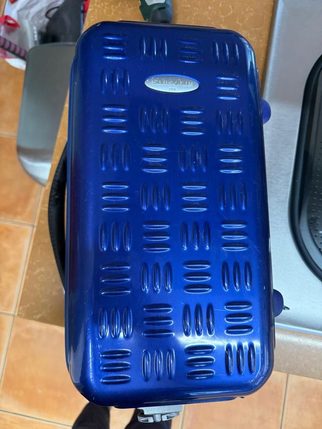 Borsa da viaggio Samsonite blu e nero