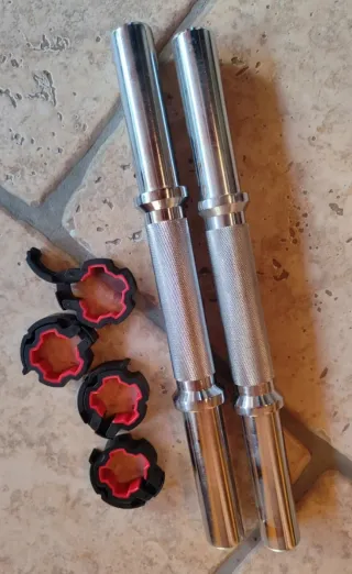 Coppia manubri 28mm con bloccadischi