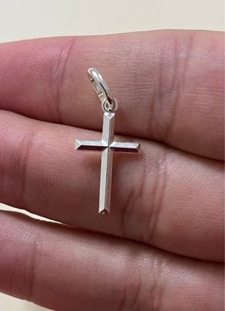 Clasico Colgante Cruz Plata 925