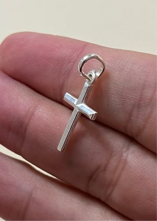 Clasico Colgante Cruz Plata 925