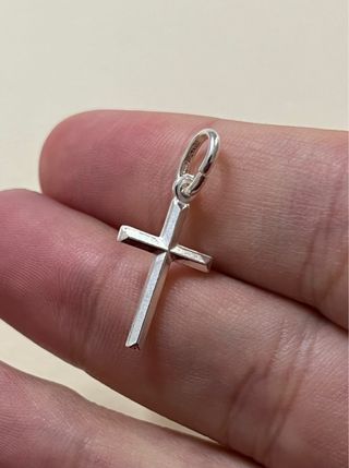 Clasico Colgante Cruz Plata 925