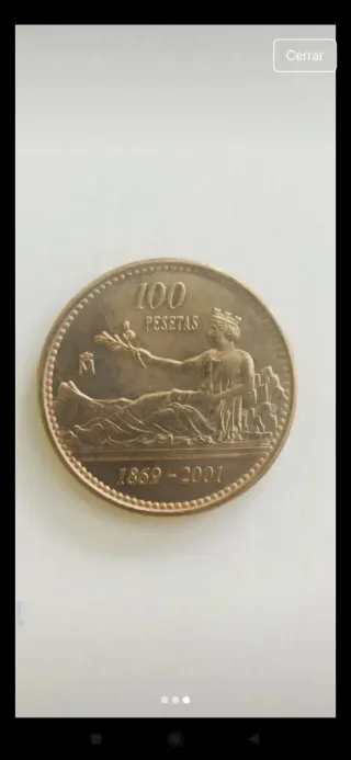 Moneda 100 PTAS 2001 Juan Carlos I ( sin CIRCULAR