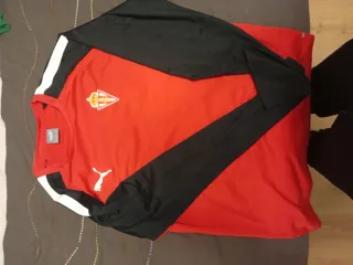 Sudadera Entrenamiento Puma Sporting Gijón Roja