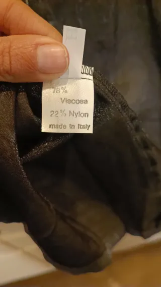 Camicia vintage donna nera/argento