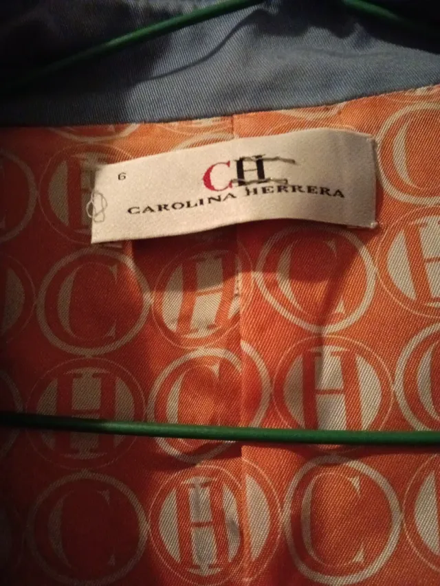 Chaqueta Carolina Herrera Azul Talla M