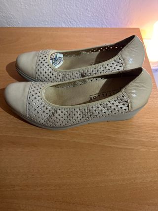 Zapatos Pitillos Piel Charol Talla 39.