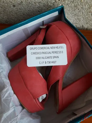 Zapatos de tacón rojos/rosas T36