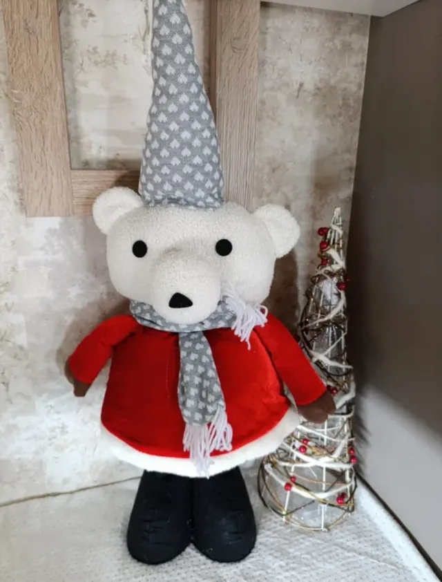 Urso natalino grande, 2 modelos