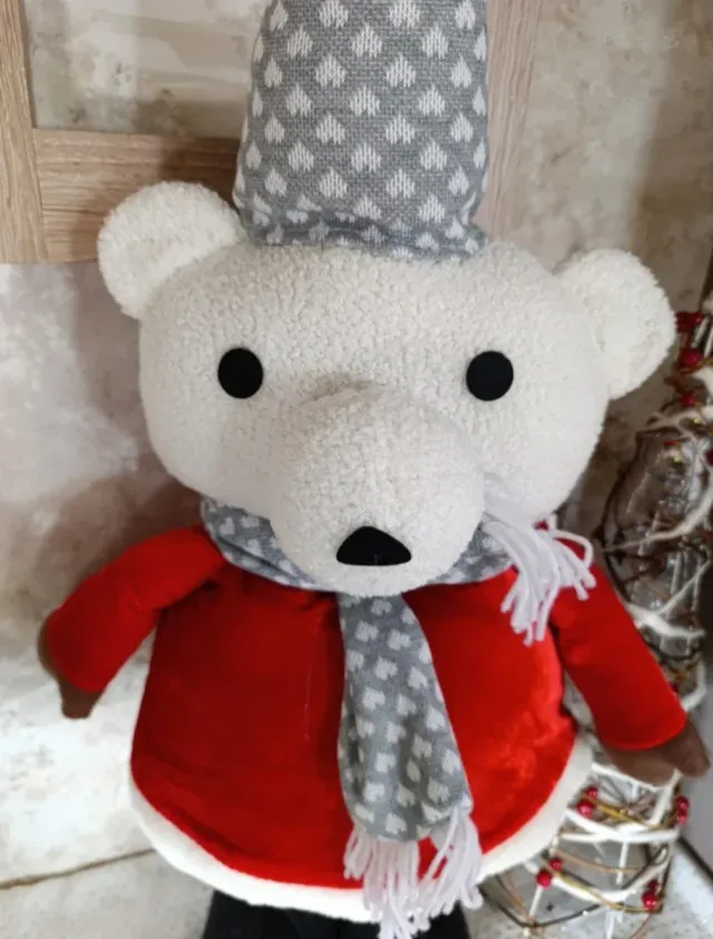 Urso natalino grande, 2 modelos