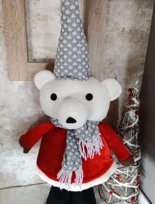 Urso natalino grande, 2 modelos