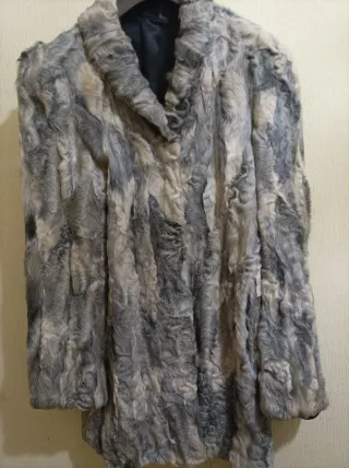 Chaqueton NUEVO de Patas de KaraKul Gris