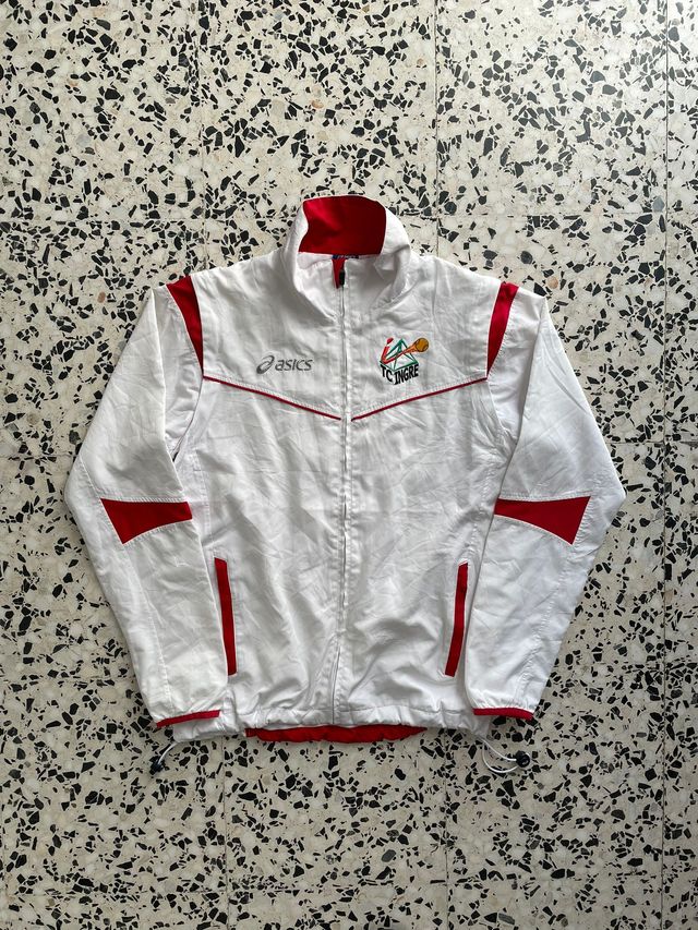 Giubbotto Asics Bianco e Rosso Convertibile