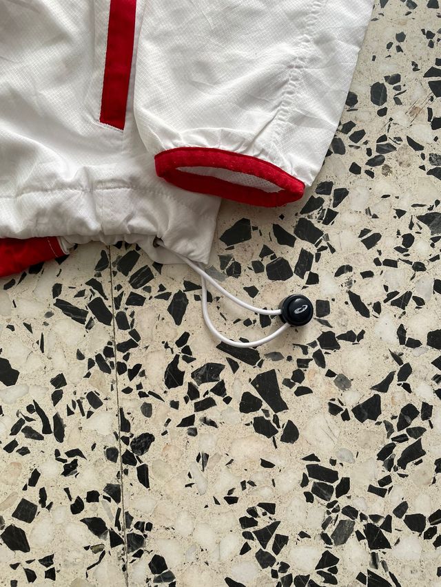 Giubbotto Asics Bianco e Rosso Convertibile