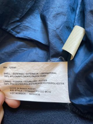 Giubino Woolrich bimbo 10 anni blu notte