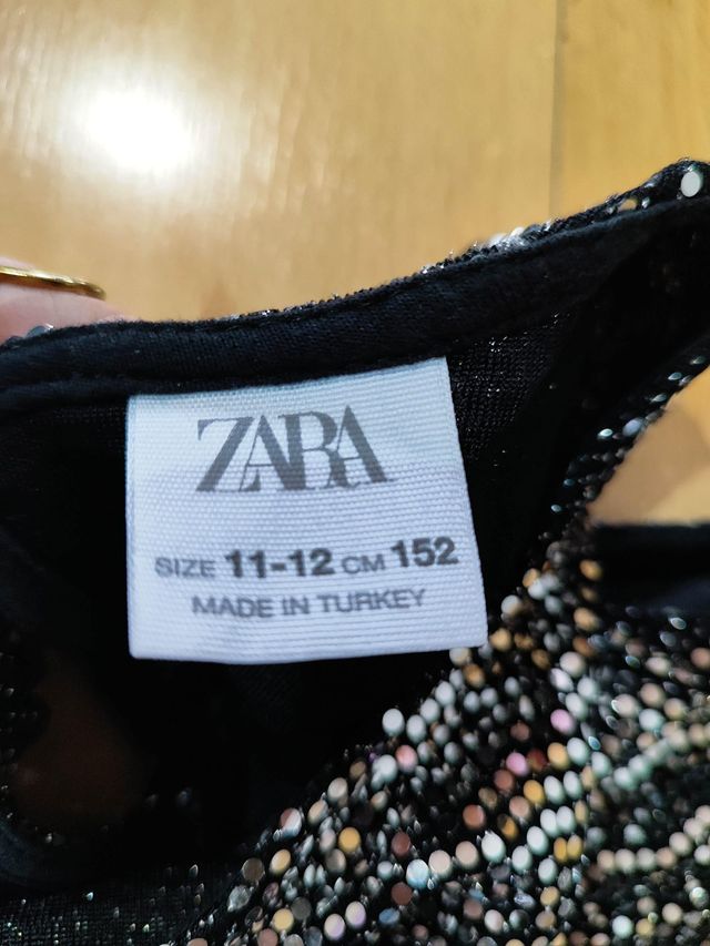 Vestido lentejuelas Zara