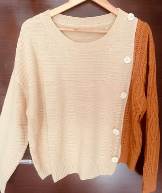 NUEVO Jersey bicolor de mujer