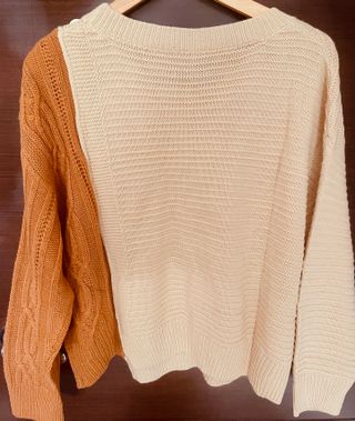 NUEVO Jersey bicolor de mujer