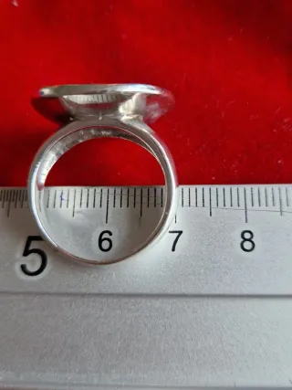 Anillo de plata de ley multicolor