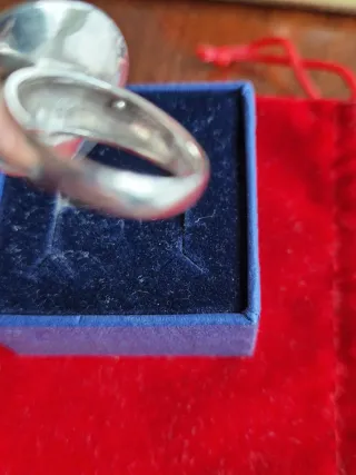 Anillo de plata de ley multicolor