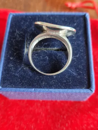 Anillo de plata de ley multicolor