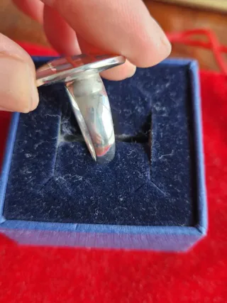 Anillo de plata de ley multicolor