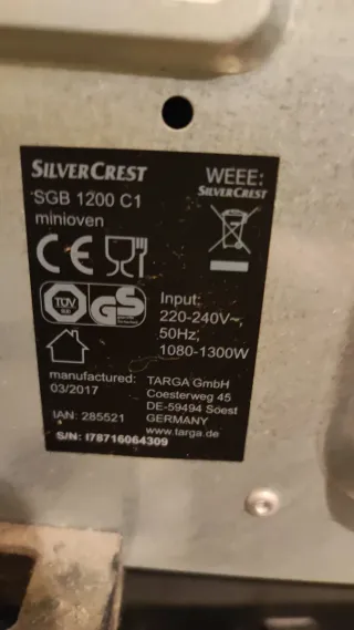 Horno Tostador SilverCrest