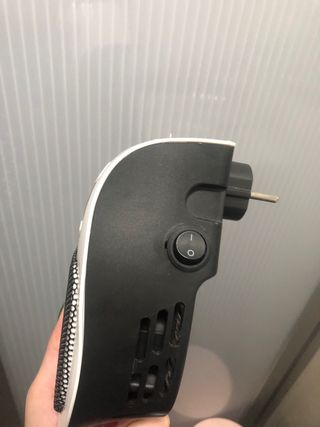 Calefactor portátil para baño