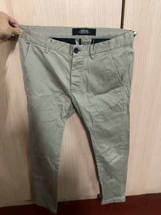 Pantalones Replay Beige