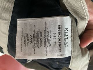 Pantalones Replay Beige