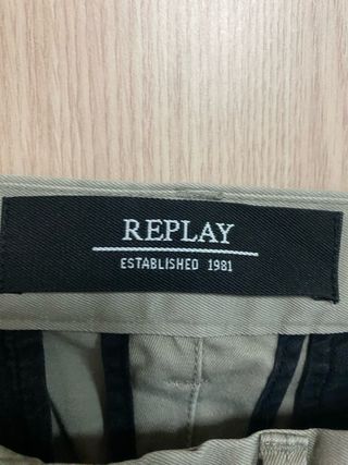 Pantalones Replay Beige