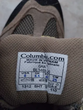 Zapatillas Columbia Beige y Amarillas