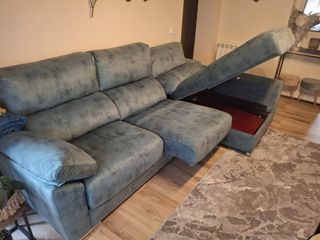 Sofá Chaiselongue Verde Nuevo