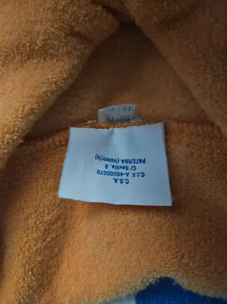 Pijama C.S.A. Naranja Talla 48/20