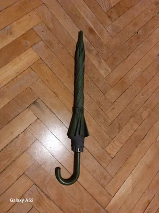 Paraguas automático robots verde.