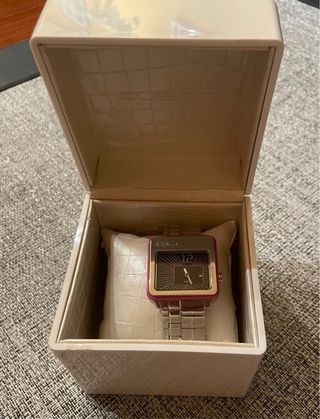 Reloj Custo On Time Mujer Rosa y Plata