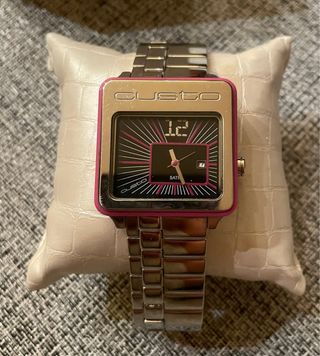 Reloj Custo On Time Mujer Rosa y Plata