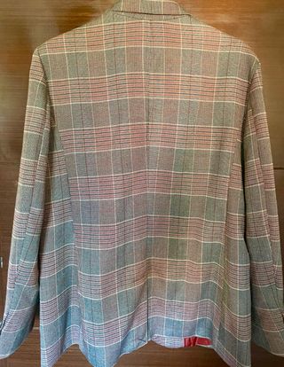 NUEVA Americana de cuadros mujer