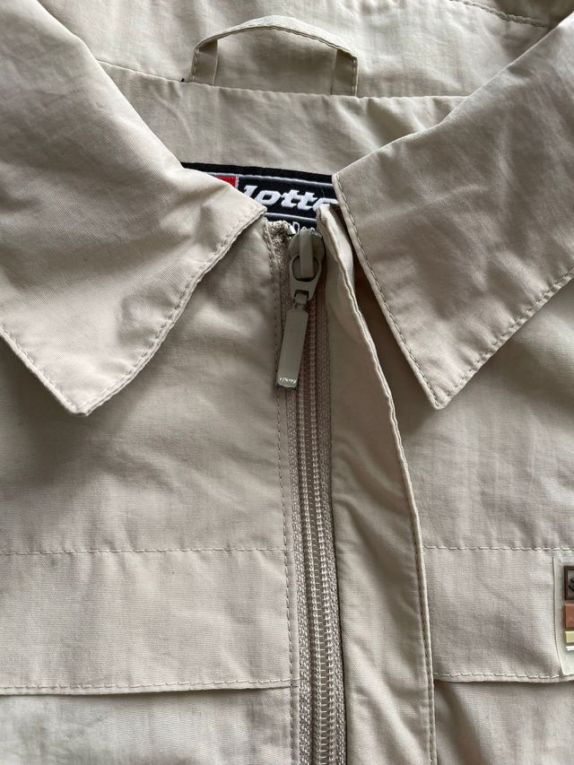 Giacca Vintage Beige Lotto Stile Harrington Taglia M