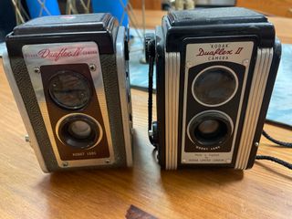 Confezione di 2 fotocamere Kodak Duaflex II e IV vintage