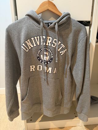 Sudadera Universitaria Roma Gris