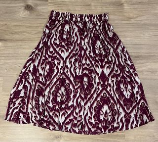 Falda midi estampada Cortefiel