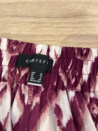 Falda midi estampada Cortefiel