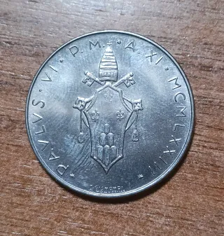 Moneda Vaticano P. M. A. XI MCMXLIII