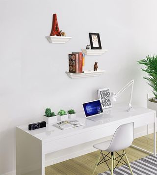 Juego 3 Estanterías Madera Blanca