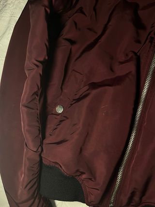 Chaqueta Bomber Stradivarius Granate