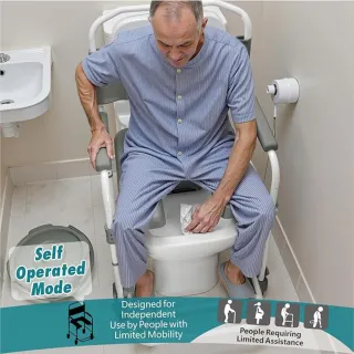 Sedia da doccia con rotelle e WC NUOVO
