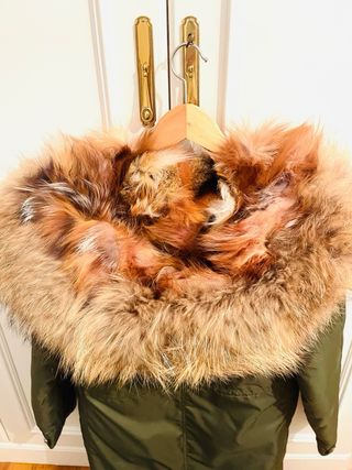 Cazadora verde con pelo desmontable