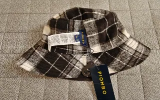 Cappello bucket nero/ grigio uomo o unisex